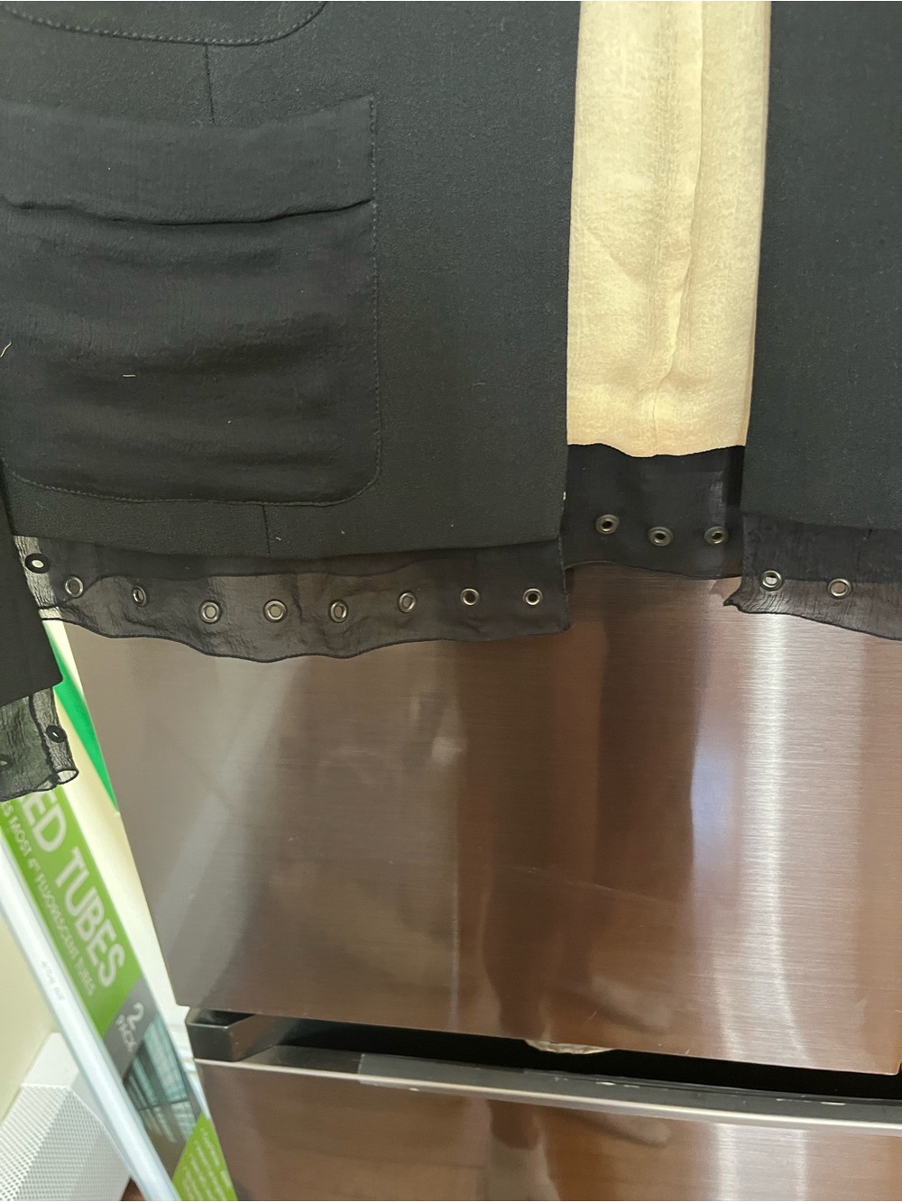 Vintage Prada Runway Silk Jacket Eyelet Trim - Picture 14 of 15